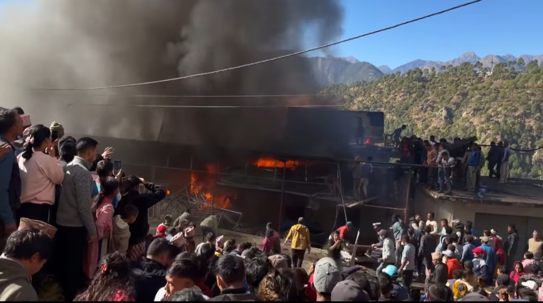 बाजुरा सदरमुकाम मार्तडी बजारमा आगलागी