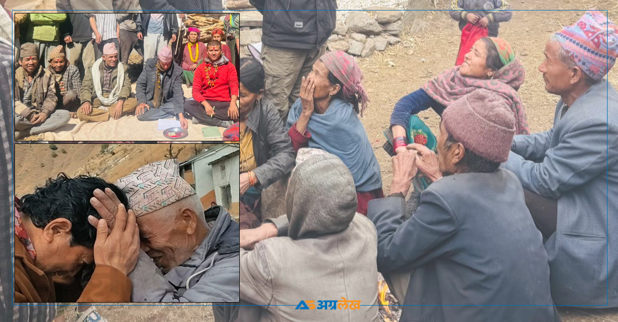 युवा मतदाता छैनन् गाउँमा, वृद्धवृद्धासंग आशीर्वाद माग्दै उम्मेदवार