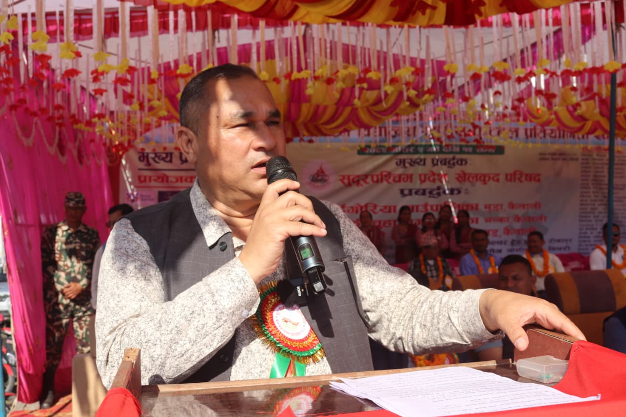 खेलकुदको विकासका लागि स्पष्ट नीति तथा खाका तयार पार्ने मुख्यमन्त्री शाहको प्रतिवद्धता