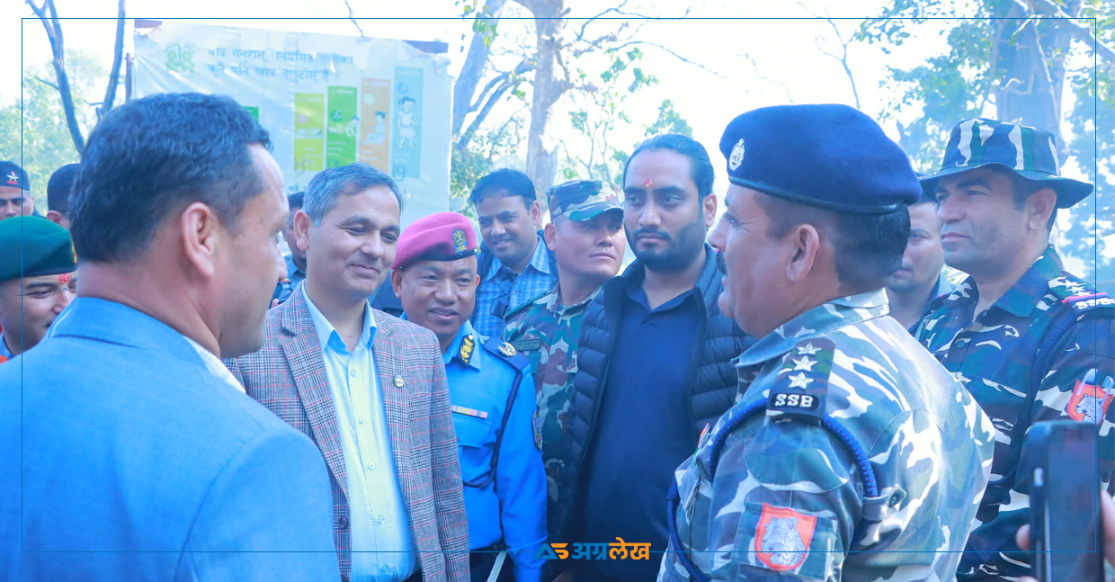 गृहमन्त्री अर्यालद्वारा गौरीफन्टा नाका निरीक्षण, गेटा अस्पतालको अवलोकन