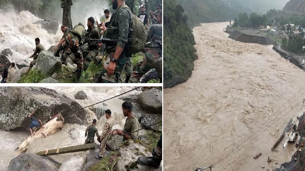 जम्मू-कश्मीरमा बाढीः ४६ जनाको मृत्य, सयभन्दा बढी घाइते