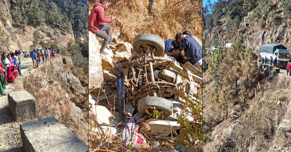 बैतडीमा जिप दुर्घटना, तीन जनाको घटनास्थलमै मृत्यु