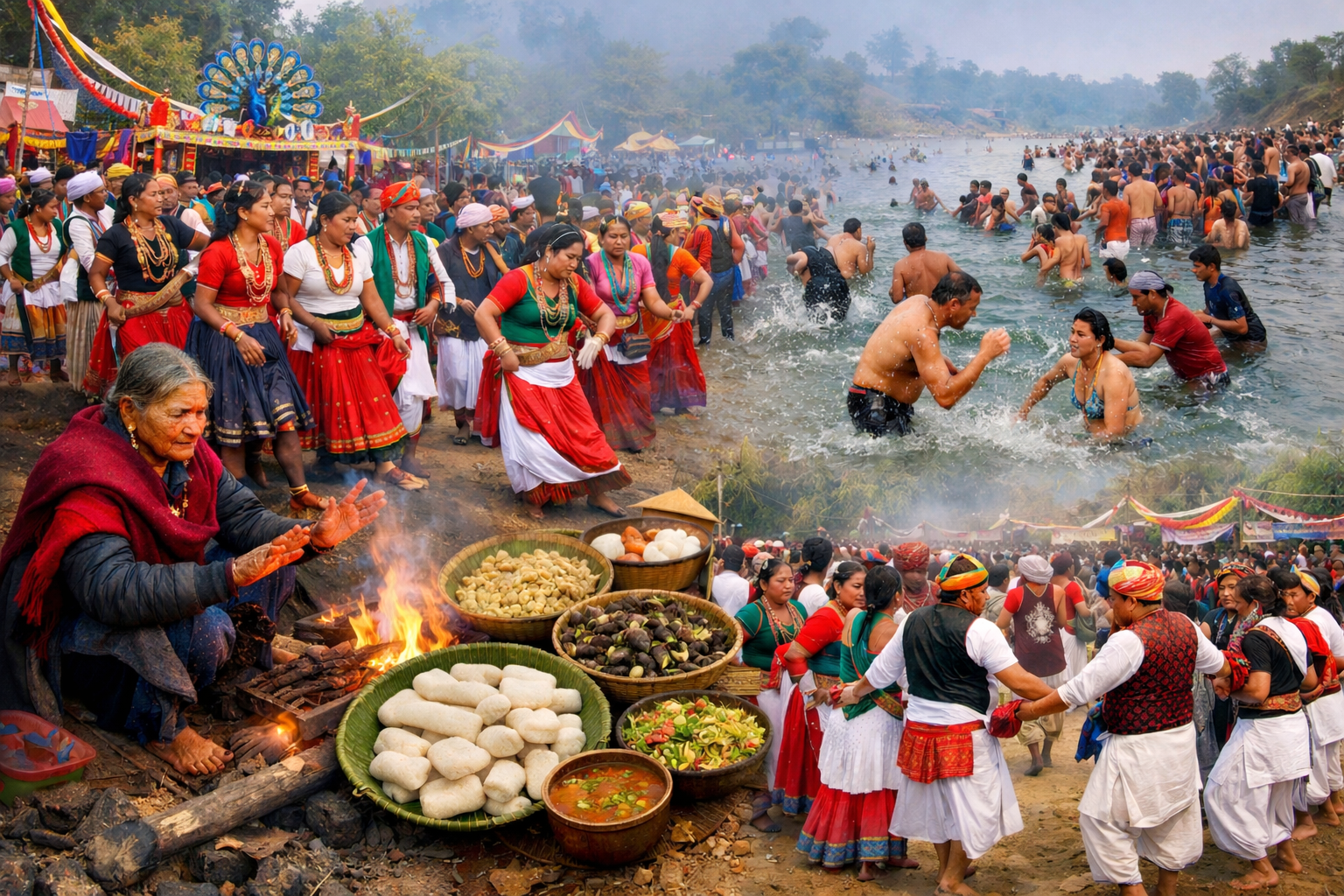 सुदूरपश्चिममा थारु समुदायको ठूलो पर्व ‘माघी’ धूमधामका साथ मनाइँदै