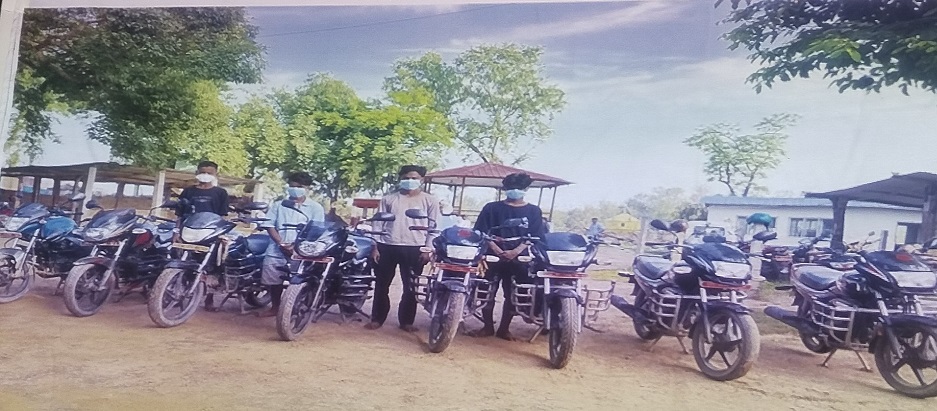 कैलालीमा मोटरसाइकल चोरीमा संलग्न चार जना पक्राउ