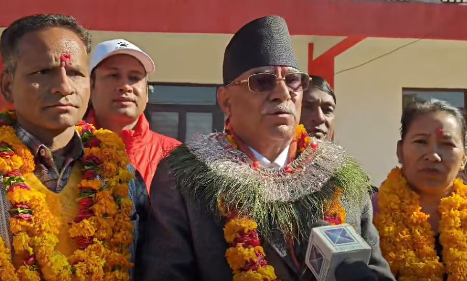 नेकपा संयोजक दाहालले रुकुम पूर्वबाट उम्मेदवारी दर्ता गराए