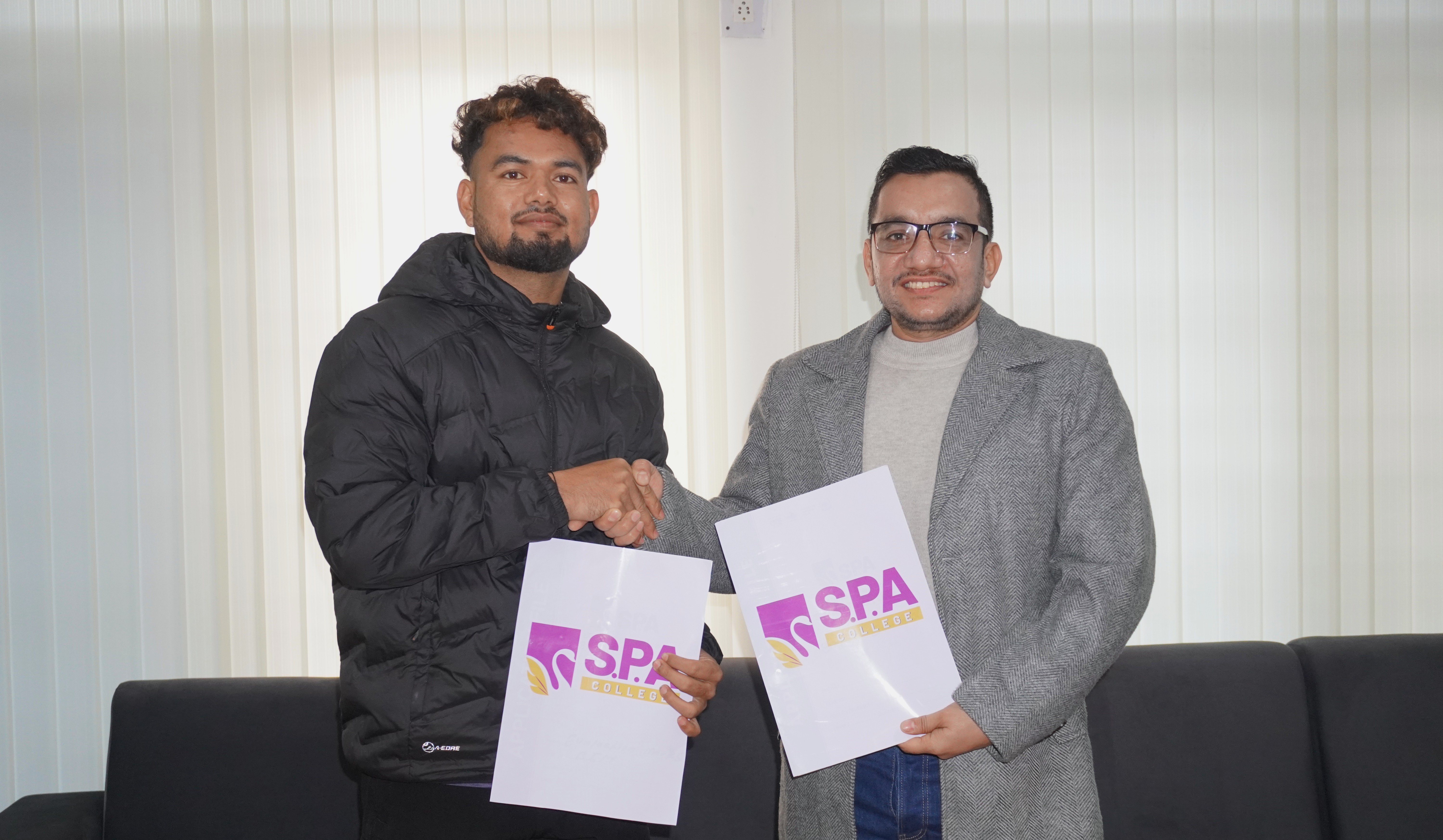 क्रिकेटर शेर मल्ल बने एसपीएको ब्रान्ड एम्बेस्डर